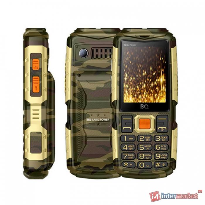 Мобильный телефон BQ-2430 Tank Power Камуфляж+Золото /